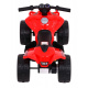 Little Monster Battery-Powered Quad for Toddlers Red 25W Drive