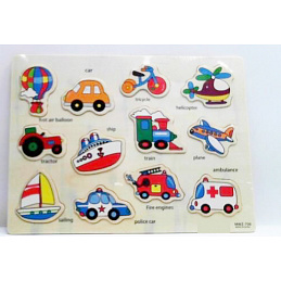 Wooden Vehicle Learning Set