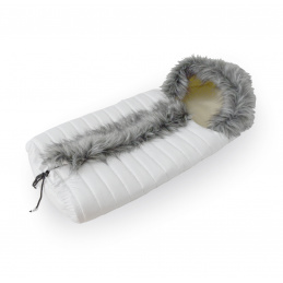 Nestor Winter snood Combi Luka with fur coat White