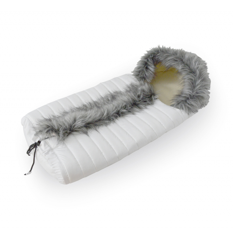 Nestor Winter snood Combi Luka with fur coat White