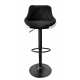 Aga Bar Chair Black/Black/White