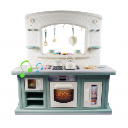 Doloni Play kitchen Turquoise + accessories 34 pcs