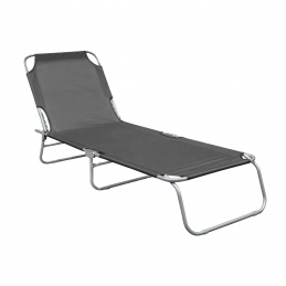 Linder Exclusiv Garden Reclining Lounger Grey
