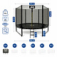 Aga SPORT PRO Trampoline 305 cm Black + Safety Net + Ladder