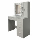 Aga Dressing Table with Mirror and Lighting Matte White