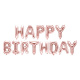 Balloon Decoration Happy Birthday 340cm x 35cm Pink