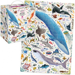 CzuCzu Puzzlove Puzzle Fish and Water Animals 200 pieces ZA5619 universal