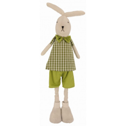 Fabric bunny on telescopic legs 75 cm boy