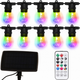 Solar garland 10 m - 10 LED diodes colorful RGB