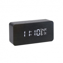 L45B CLOCK LED ALARM WOODEN