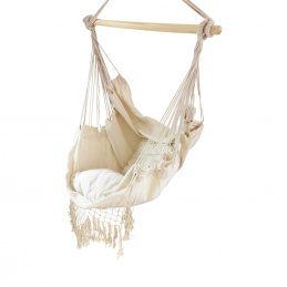 Aga Hanging Rocking Chair Beige