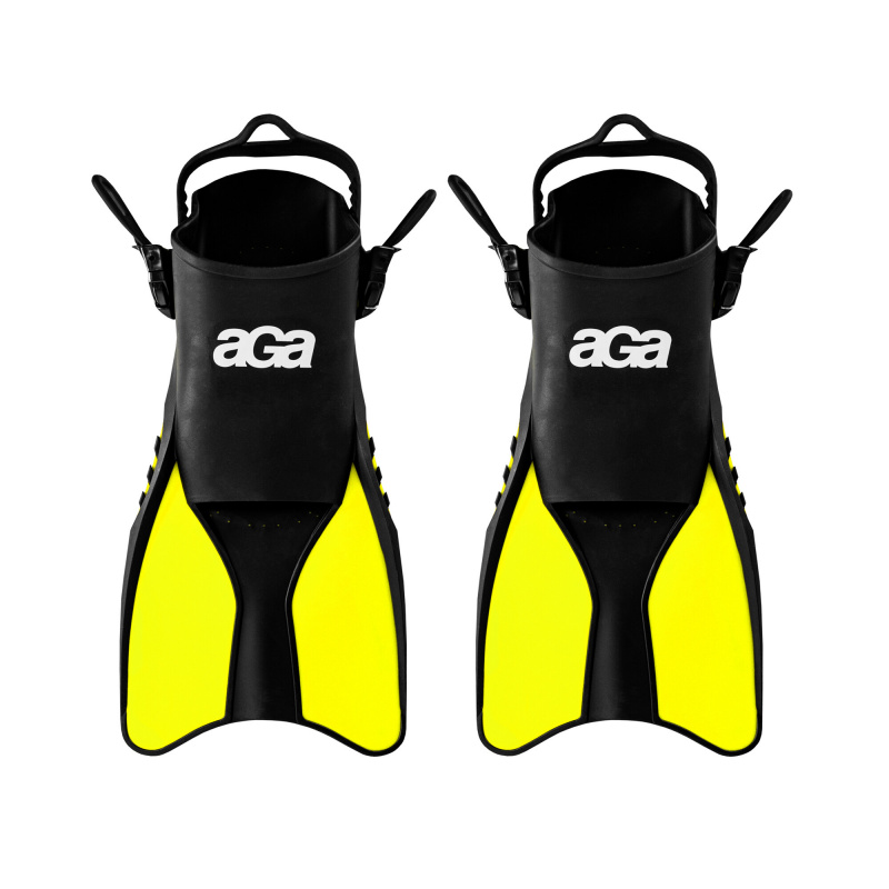 Aga Fins 32-37 Black/Yellow