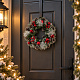 Aga Christmas wreath 36 cm red with pine cones