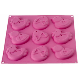 Silikomart Baking mould 9 pieces set pink