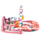 Aga Educational mat with piano and rattles Pink