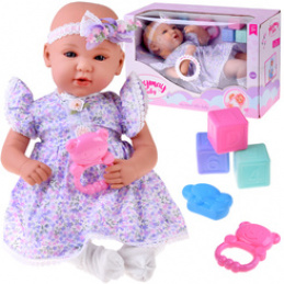 Interactive BOBAS Doll 46 cm - in Lilac Dress + Accessories ZA5834 Universal
