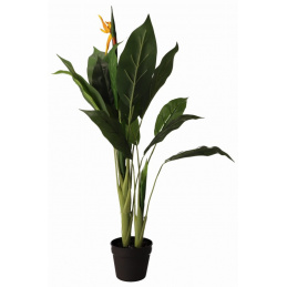 Artificial green Strelitzia plant in a pot - 90 cm