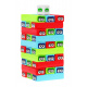 Mini arcade game Jenga for kids 3+ Tower stacking + 30 colorful blocks + dice