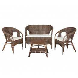 Aga Rattan set URSUS Choco White