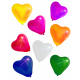 Aga4Kids Latex Balloon Heart with LED Light Mixed Colors 25 cm 10 pcs