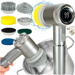 Electric Cleaning Brush 5-in-1 for Bathroom Floor Joints Pool LED