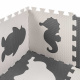 Aga Contrast Foam Puzzle 85 cm x 85 cm 9 pieces Black and white