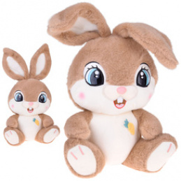 Plush Rabbit 40 cm Adorable Brown KARMELEK with Foldable Ears ZA5922 Universal