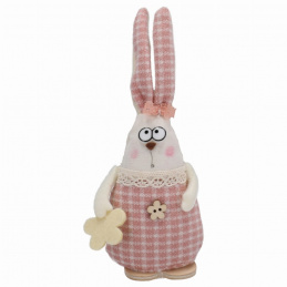 Fabric rabbit to stand 15 cm