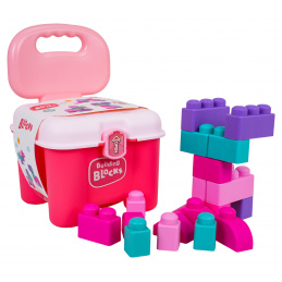 Set of Soft Blocks + Pink Chair with Storage Space