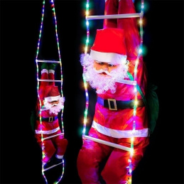 E27A SANTA ON LADDER LED XXL DECORATION