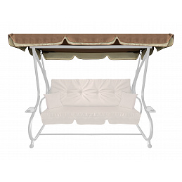Aga Roof for Garden Swing GRANDLUX Light Brown