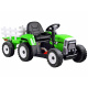 Electric Tractor with Trailer and Remote Control PA0242 Pink