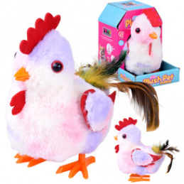 Clucking HEN Grażyna cock-a-doodle-doo! - crows and flaps its wings ZA6018 universal