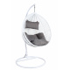 Aga Hanging armchair ORTA White/Grey