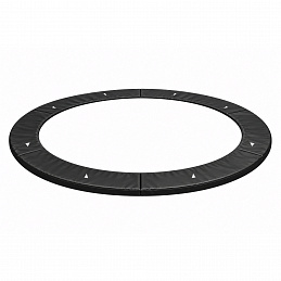 Aga Spring Cover for Trampoline with Internal Net and Openings 366 cm Black