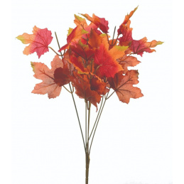 Artificial Plant Bouquet Maple Leaf Twig Red Yellow - 40 cm