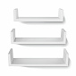 Linder Exclusiv Set of 3 Wall Shelves White