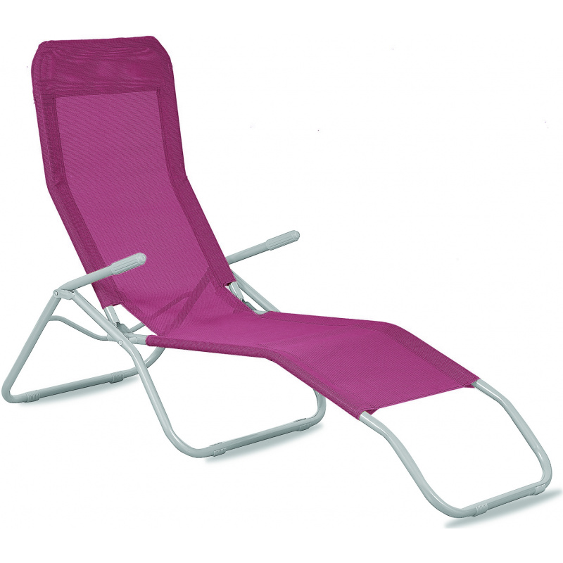 Aga Garden Lounger SIESTA Dark Pink