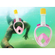 Aga Full-face snorkelling mask S/M pink