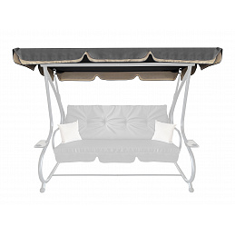 Aga Roof for Garden Swing GRANDLUX Dark Gray