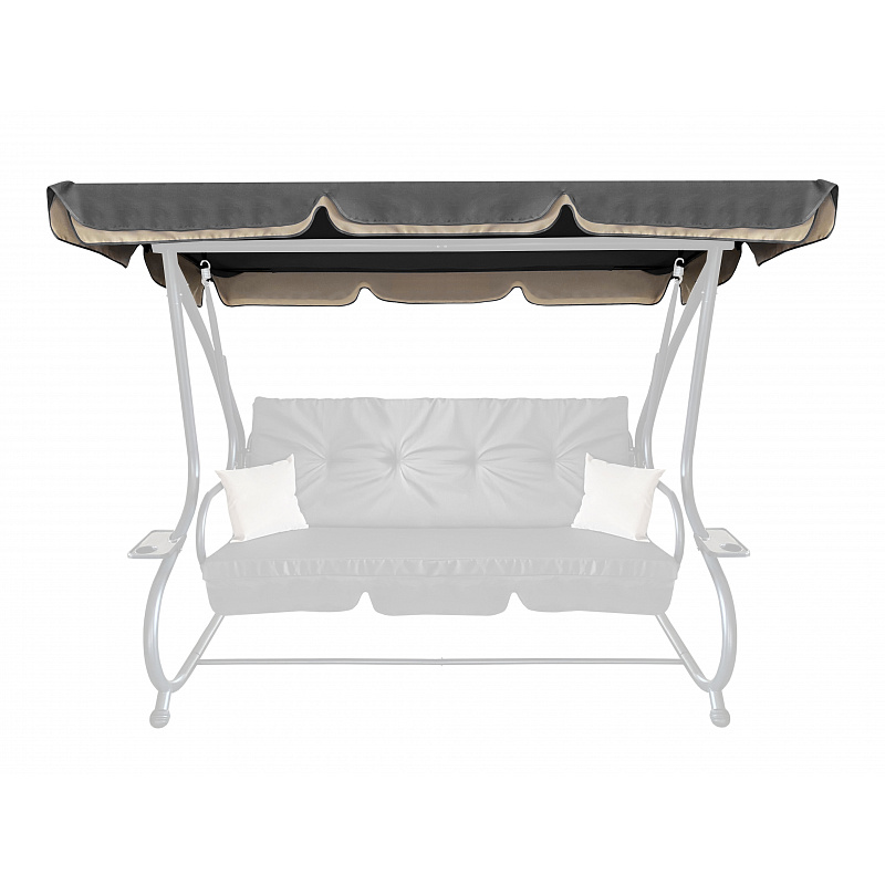Aga Roof for Garden Swing GRANDLUX Dark Gray