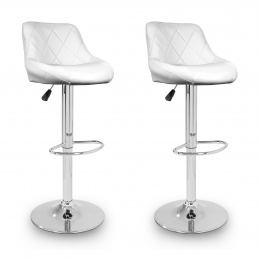 Aga 2x Bar chair White