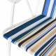 Aga Folding Chair OXFORD MR2129 Ocean with Stripes