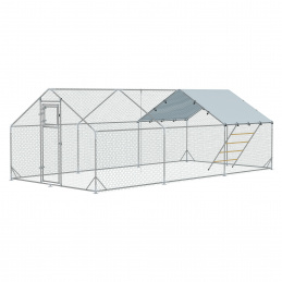Aga Cage Run with Tarp for Chickens 3x6x1.95 m