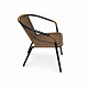 Aga Garden Chair RATTAN Black/Brown