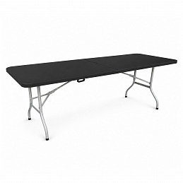 Aga Garden Folding Table 240x74x74 cm Black 6DAZ408 - II. QUALITY