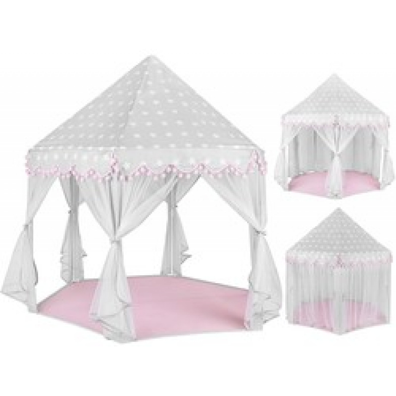 Tent castle grey-pink Kruzzel 8772