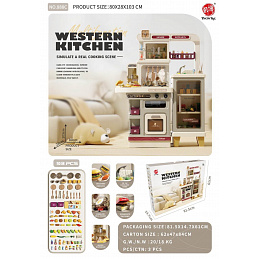 MEGA Kitchen with light, sound, and steam functions + accessories