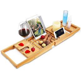 M13F BAMBOO SHELF BATH TABLE