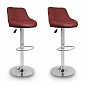 Aga 2x Bar stool Dark red